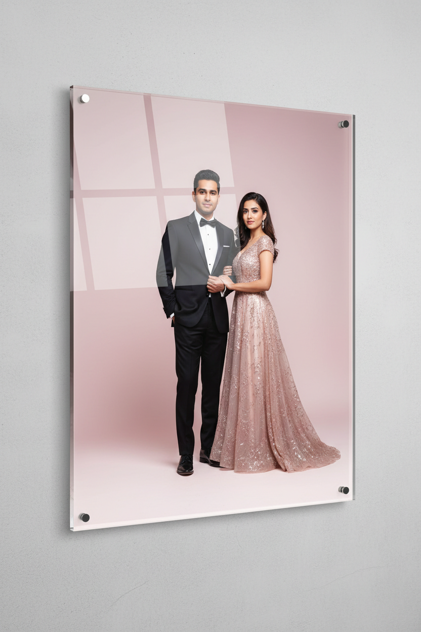 12x18 Premium Large Acrylic Wall Frame - UV Print Photo Frame