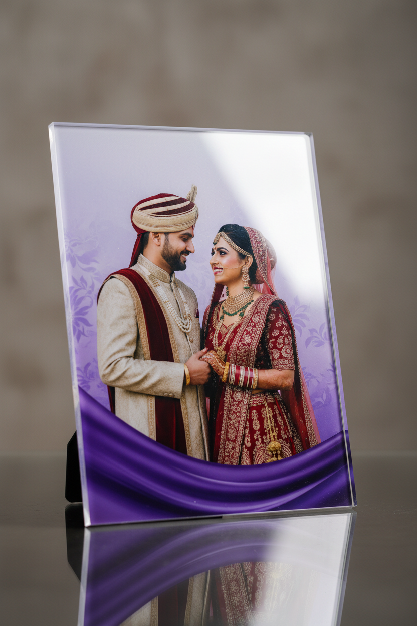 3mm 4x6 Premium Acrylic Photo Frame - Heavy Quality UV Print