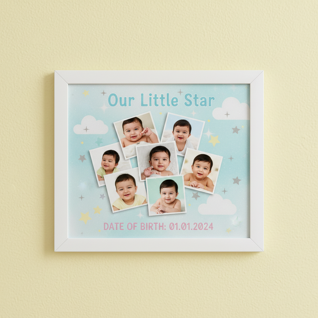 Personalized A4 Premium Photo Frame - 8x12 inch Wooden Frame