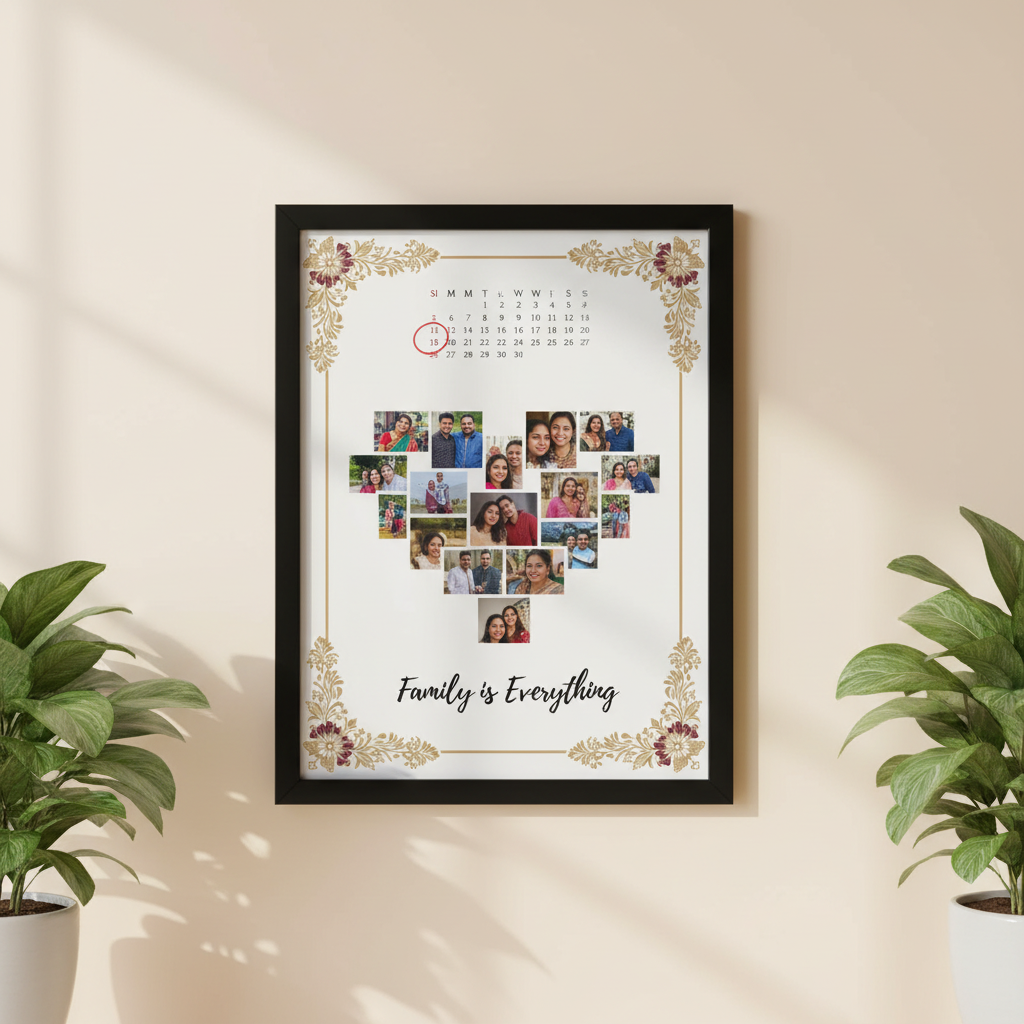 Personalized A4 Premium Photo Frame - 8x12 inch Wooden Frame
