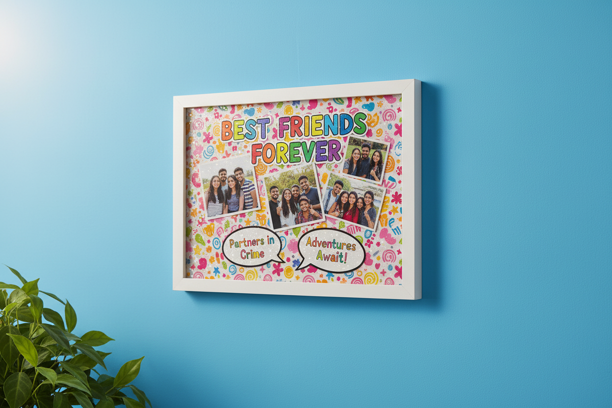 Personalized A4 Premium Photo Frame - 8x12 inch Wooden Frame