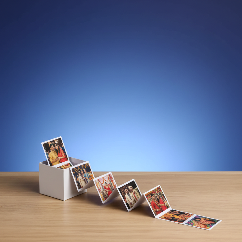 Side Angle Blue Background