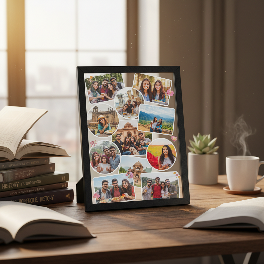 5x7 Black Friends Collage