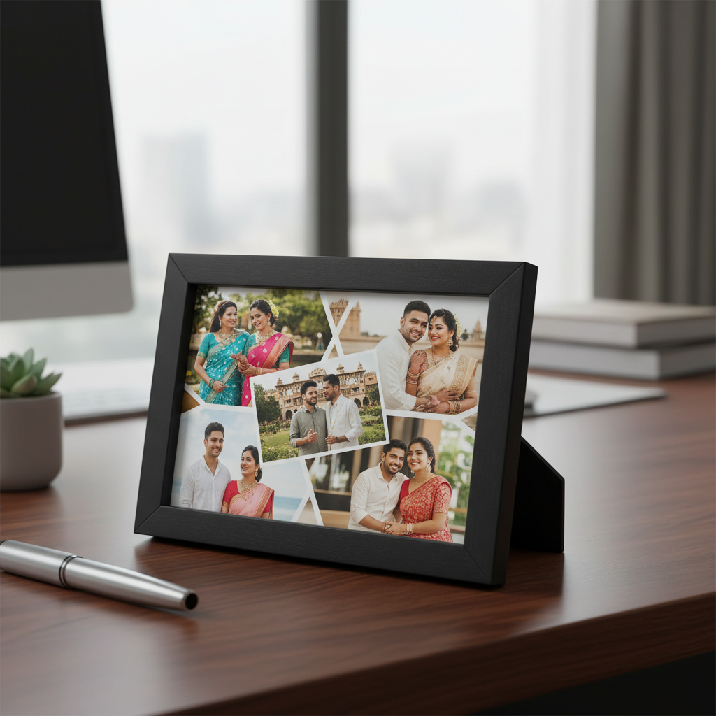 5x7 Black Couple Collage