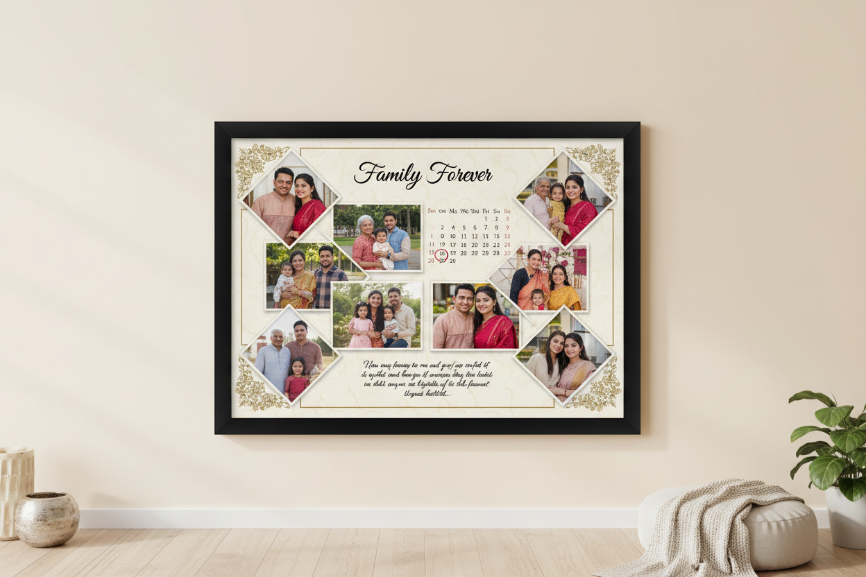 12x18 Family Black Frame