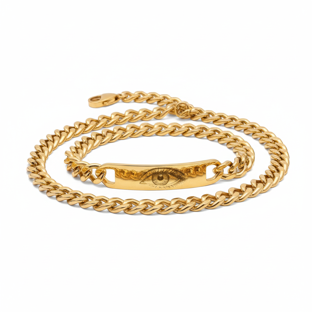 Golden Eye Bracelet - White Background