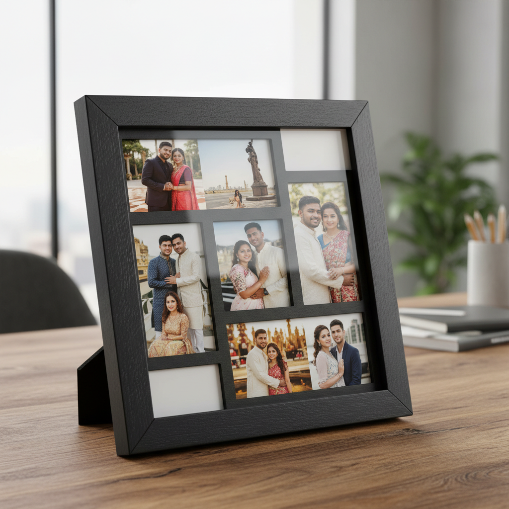 8x8 Black Couple Collage