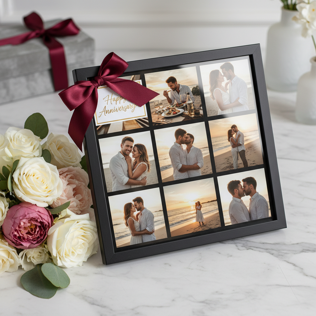 12x12 Black Anniversary Collage