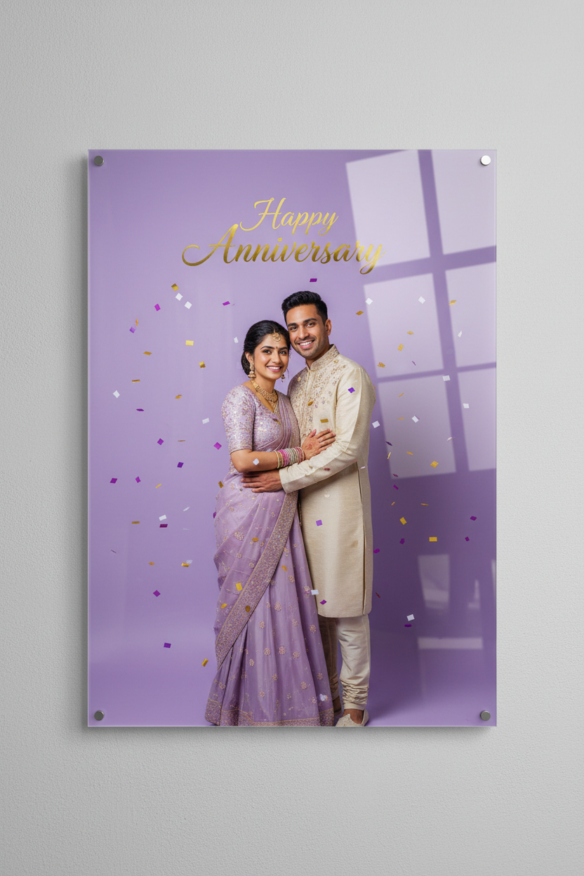 24x36 Acrylic Wall Frame Anniversary