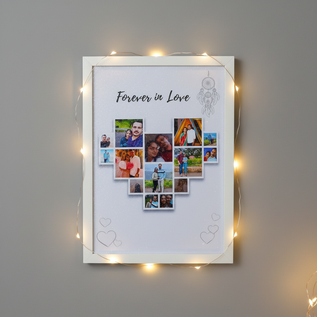 12x18 Love White Frame