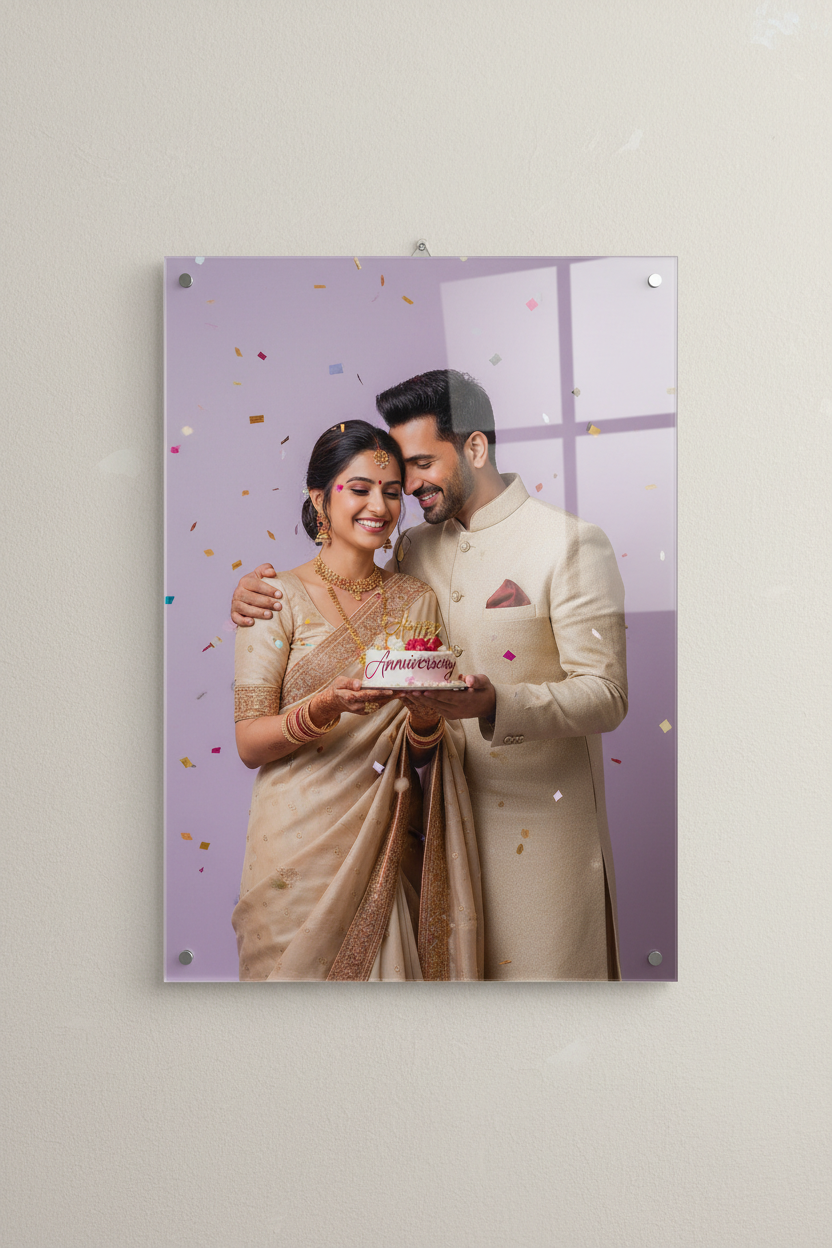 A4 Acrylic Wall Frame Anniversary