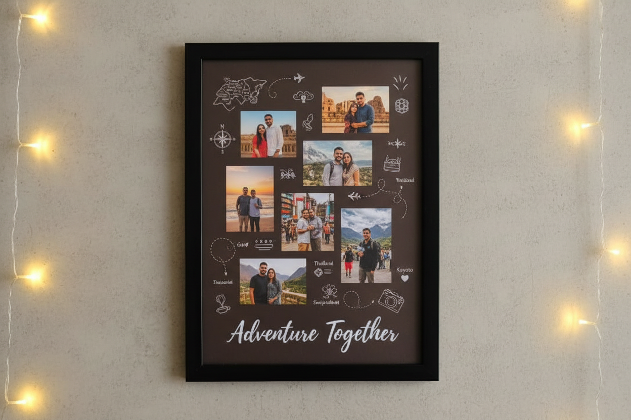 Personalized A4 Premium Photo Frame - 8x12 inch Wooden Frame